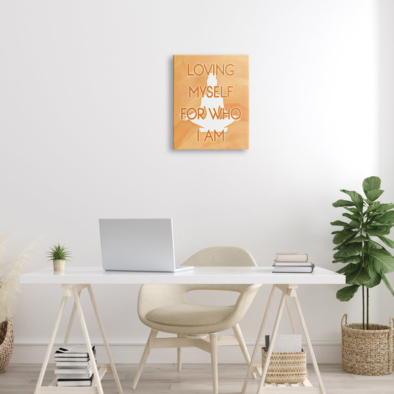 Aimer qui je suis, Plaque murale, H 16 po x l 16 po x P 1,5 po