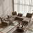 Lunaria - Modern Brown & Beige Fabric Modular Sectional Sofa