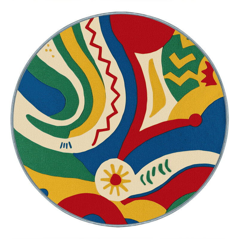 Dazzling Doodle Rug, Round 3'