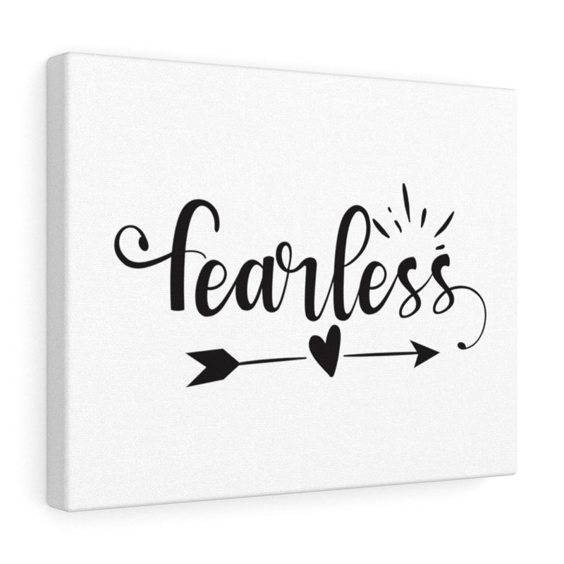 Fearless 1 Piece Wrapped Canvas Wall Art, 28cm H x 36cm W