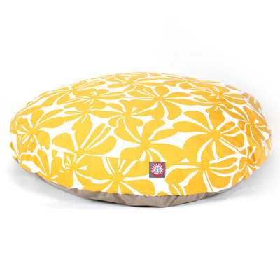 Round Floral Pet Bed