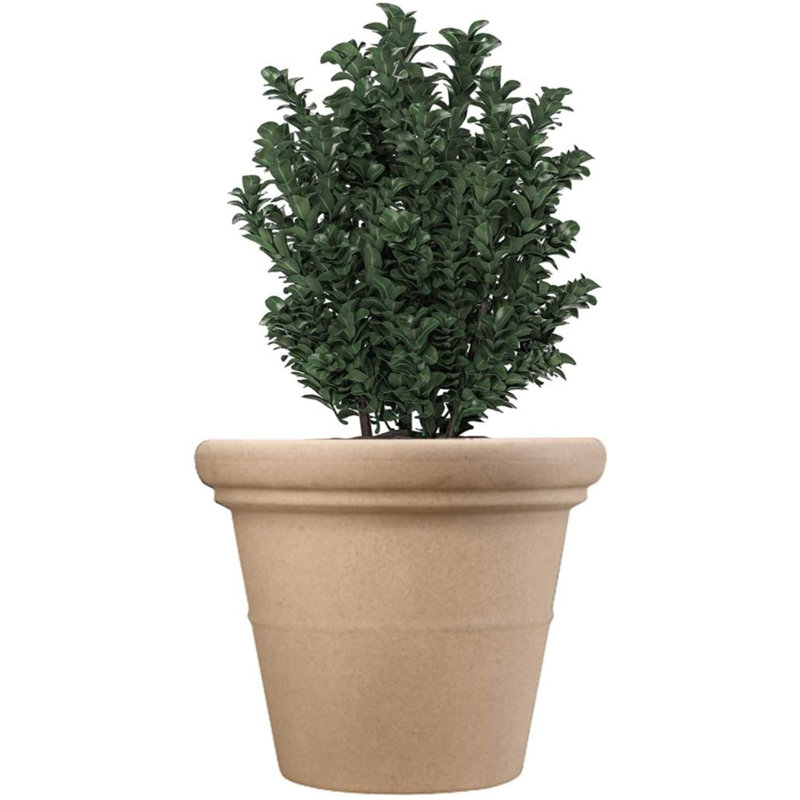 Dael Pot Planter, 15" H x 17" W x 17" D, Sandstone