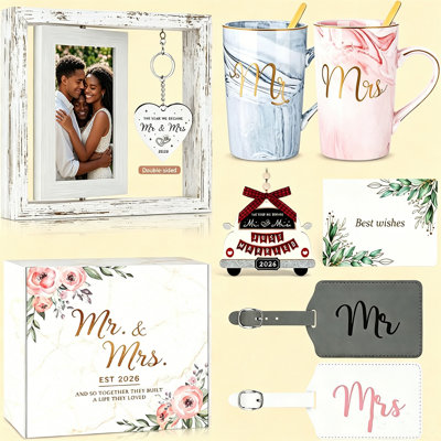 Wedding Gifts For Couples Engagement Gift, Newly Wedpresents For Bride And Groom, Unique Bridal Shower Gift For Bride To Be, Registry Must Haves For Newlyweds His Hers