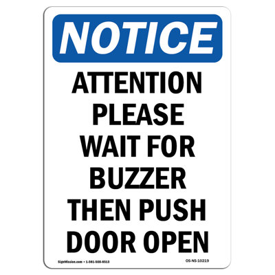 Attention Please Wait for Buzzer Sign