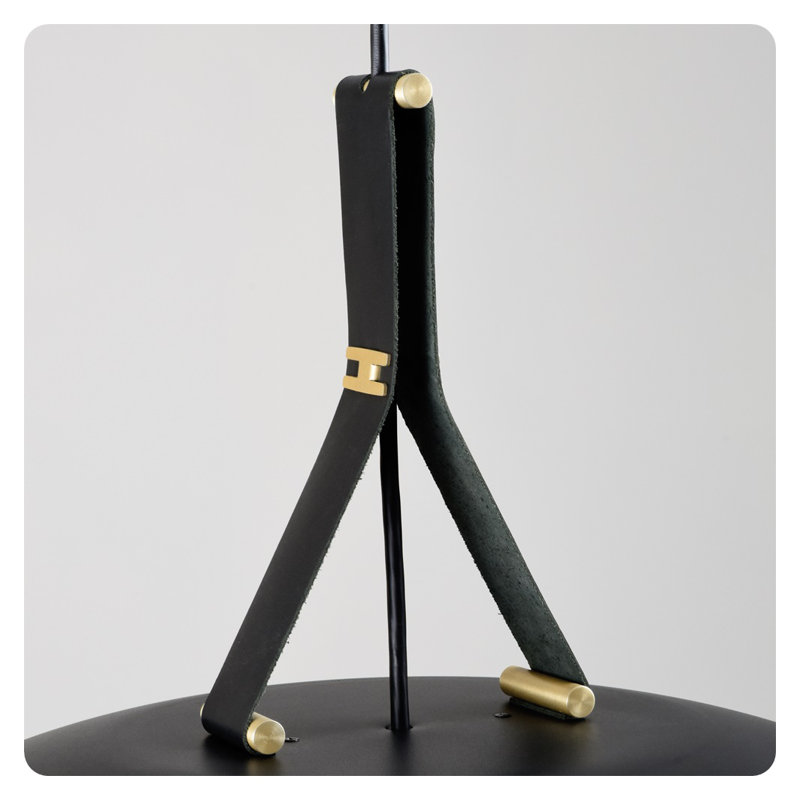 Luminaire suspendu 24 po DEL Volo, 2 700 K, Noir