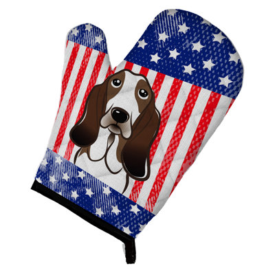 Caroline's Treasures American Flag Polyester Oven Mitt