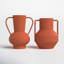 Irina 2 Piece Red Metal Table Vase Set