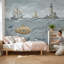 Papier peint marin, décoration murale, voiliers, phare-1029592699-1029592701