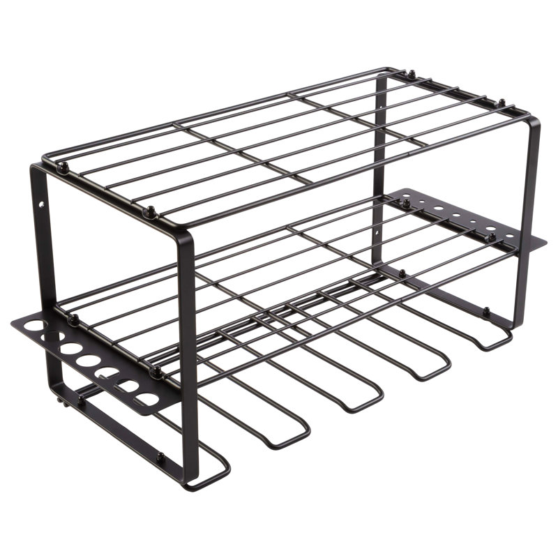 Stalwart Black Steel 3-Tier Power Tool Organizer Shelving