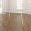 Hadley Oak Rectangular Glass Top Dining Table with Wood Base-25853259