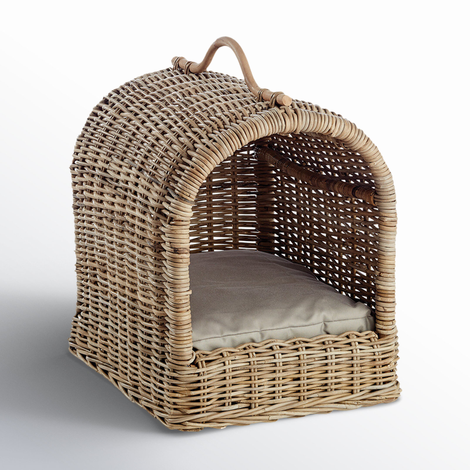Brody Cotton Pet Bed, 23.5" H x 15.5" W x 19" D