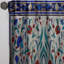 Porte de rideau marocain Ruley - carrelage bleu II - Velours obscurcissant - 1 panneau-1399753728