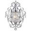 Lustre en cristal chromé 1 lumière moderne et élégant