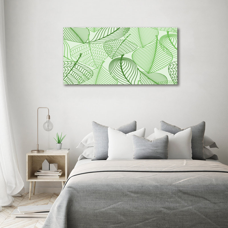 Leaves Pattern - Wrapped Canvas Print