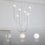 Lustre blanc mat 6 lumières VidaLite Breeze