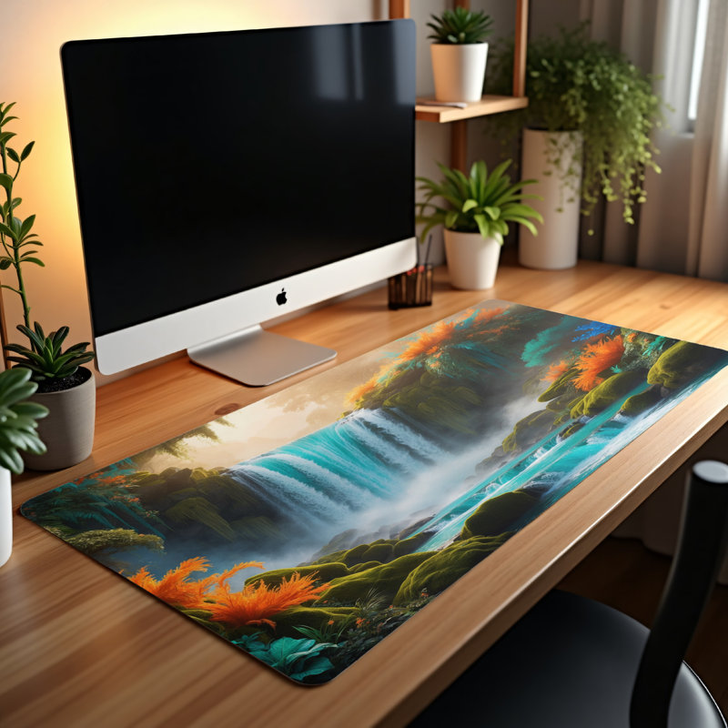 Polyester Desk Pad, 14.4x12.1