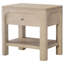 Table de chevet 1 tiroir avec tablette ouverte et ports USB Flores