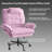 Labelle 24.8'' W Velvet  Cross-Legged Office Chair with Flip-up Arms, Ergonomic Swivel Executive Chair With Headrest-500245872