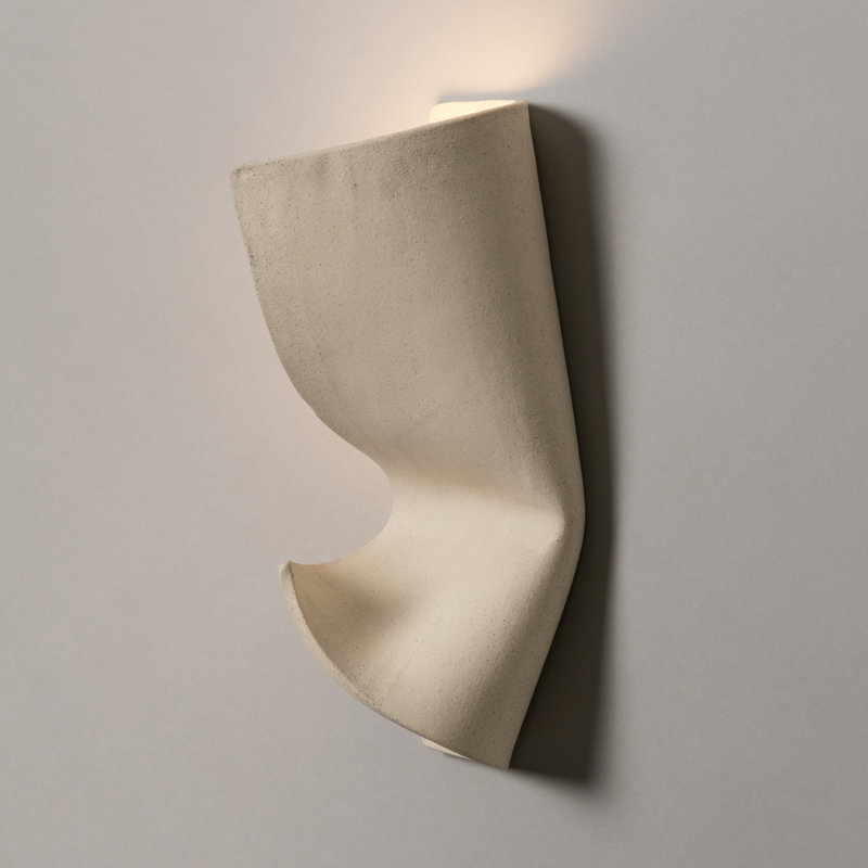 1 - Light Flush Mounted Sconce, Bone