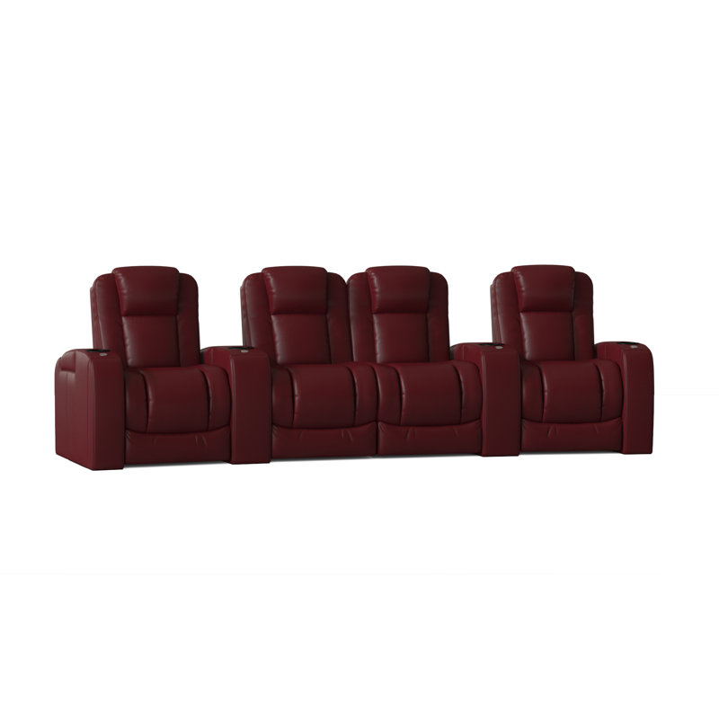 Sièges configurables home theater (rangée de 4), Cerise luxueuse