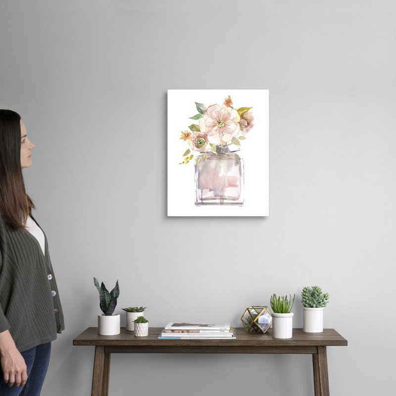 Mini Bouquet I - Painting on Canvas, Wrapped Canvas, 20" H x 16" W x 1.25" D