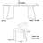 Light luxury simple modern home dining table