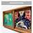 Oriental Solid Wood Hand-Painted Ceramic Shoe Bench
