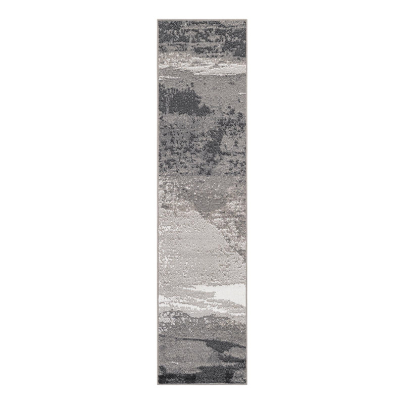 Ivy Bronx Glomma Nathanyl Rug Black, Runner 2' x 8'