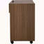 Enceinte de litière 2 en 1 multi-usage 2 en 1, table d'appoint moderne en noyer avec rangement, armoire latérale de buffet