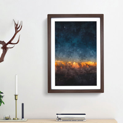 The Moon Above Nebraska - Picture Frame Painting Print