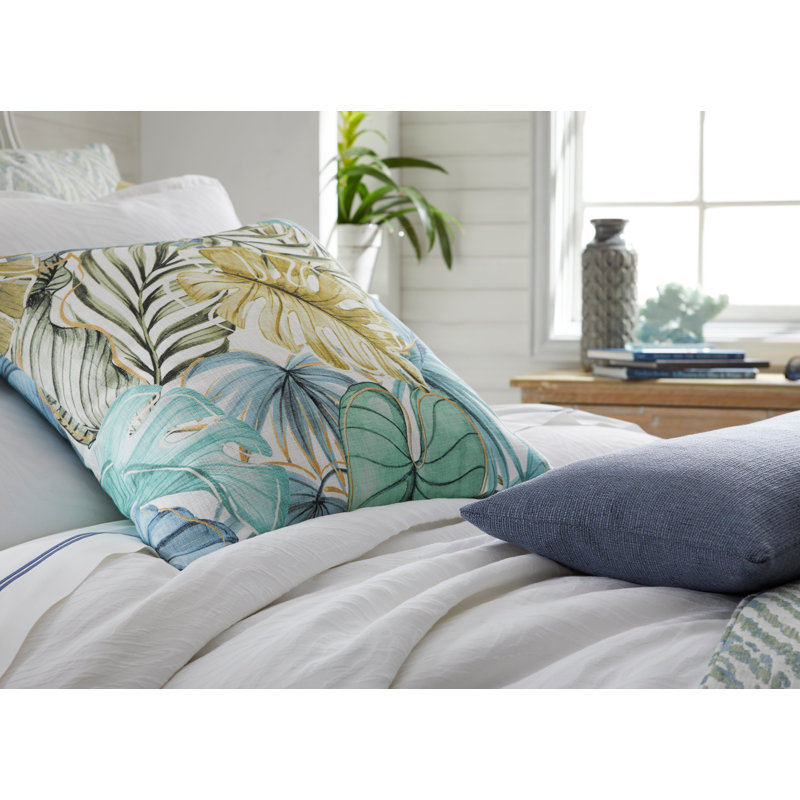 Eden Capri Printed Cotton Pillow Made-To-Order, Square 24"