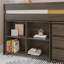 Lit mezzanine simple en bois massif Bettejo-386721030