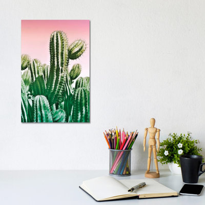 Wild Cactus From The Desert by Beli - Wrapped Canvas Print