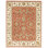 Hand Knotted Wool Oriental Area Rug in Red And Ivory
