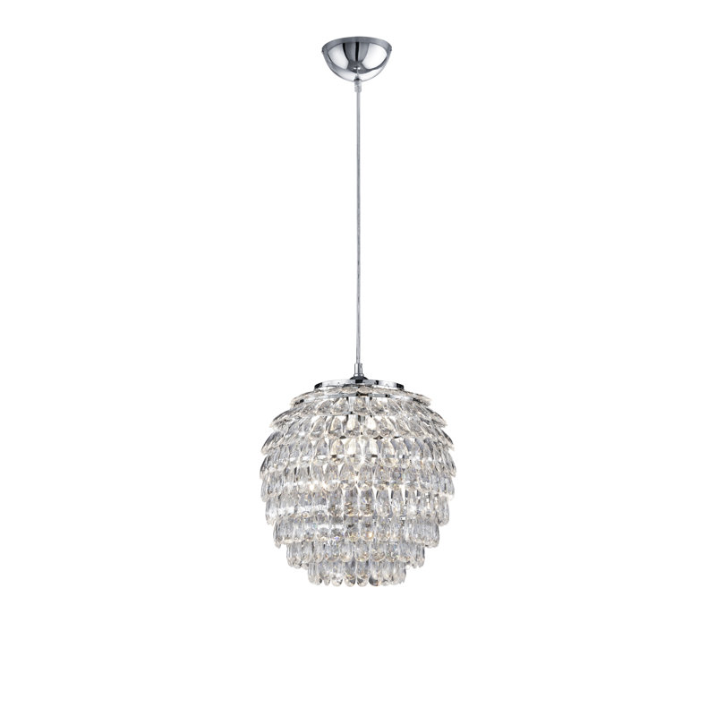 Swann 1 - Light Crystal Globe Pendant