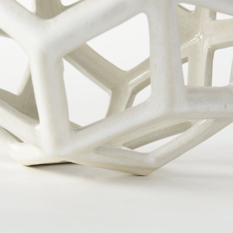 Sculpture en céramique Cillian, Blanc