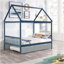 Lit double gigogne bleu marine