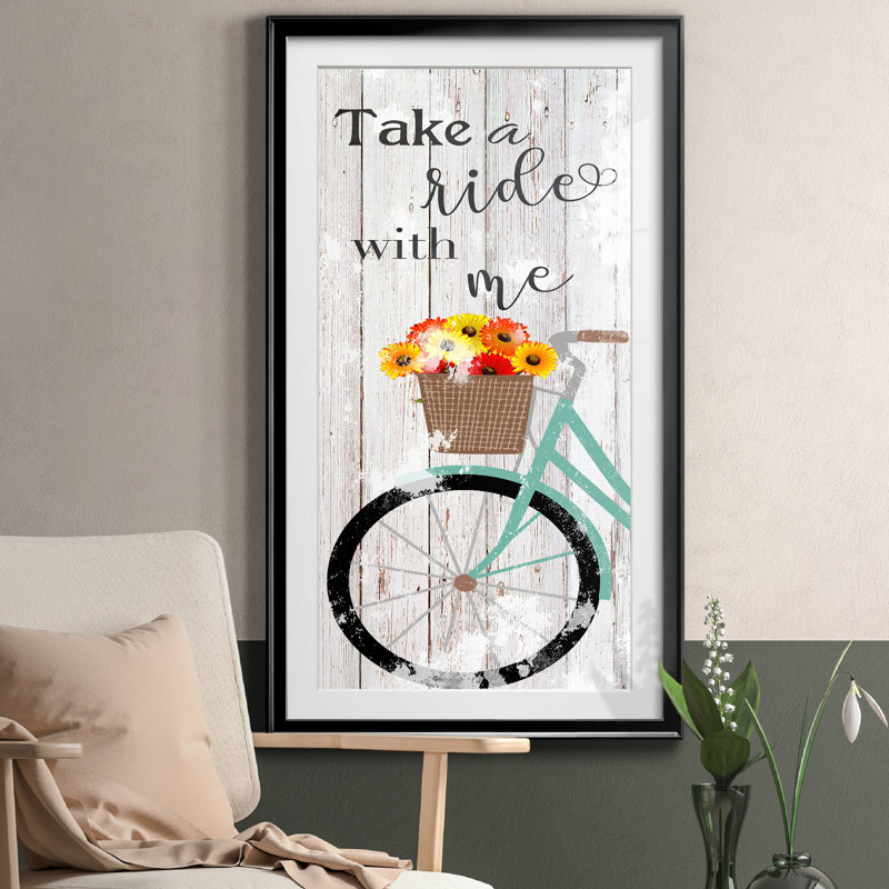 «Ride» - impression encadrée, Papier avec cadre noir, H 14,5 po x l 26,5 po x P 1,5 po