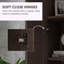 Armoire de rangement de 69 po de hauteur avec tablettes de rangement mobiles et portes à fermeture en douceur-89558937