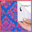 Rideaux de douche roses à motif damassé très longs-973991200