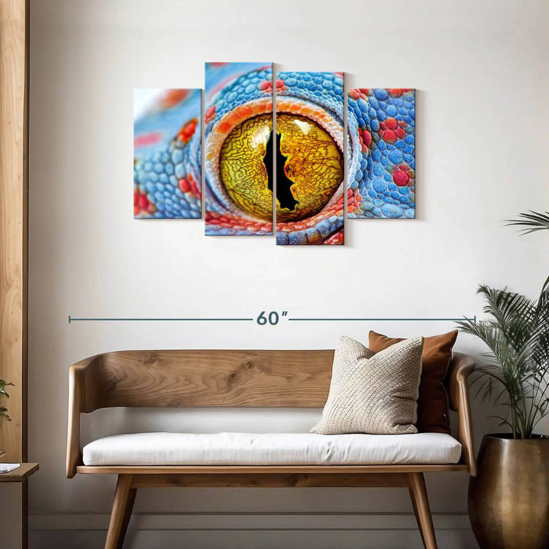 Oeil de gecko Brampt, H 27 po x l 43 po