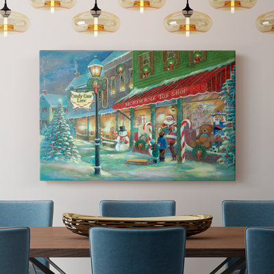 Candy Cane Lane -Gallery Wrapped Cavas