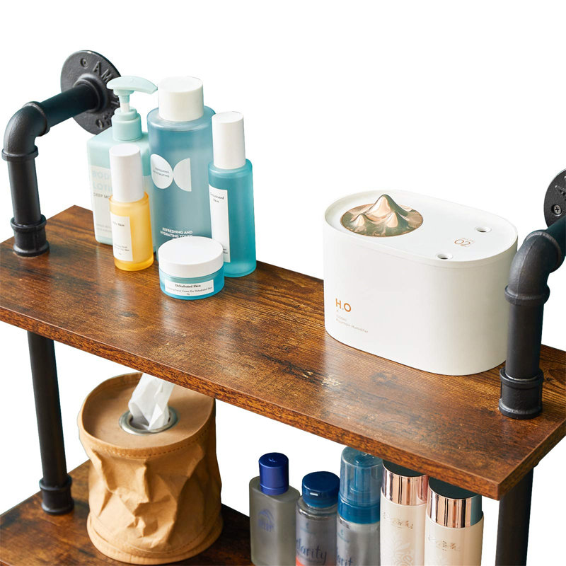 Pipe Floating Shelf, 60X20x72.5Cm