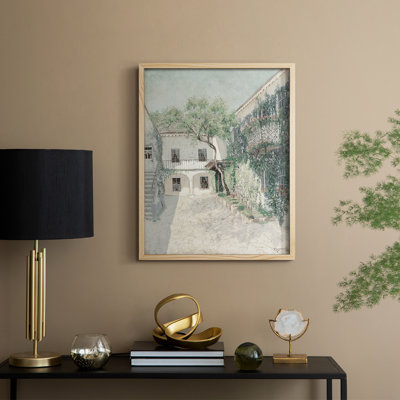 Vintage Landscape CXC Framed Print - Solid Wood