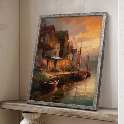 LANDSCAPES Series CCLXXV Framed Print - Solid Wood