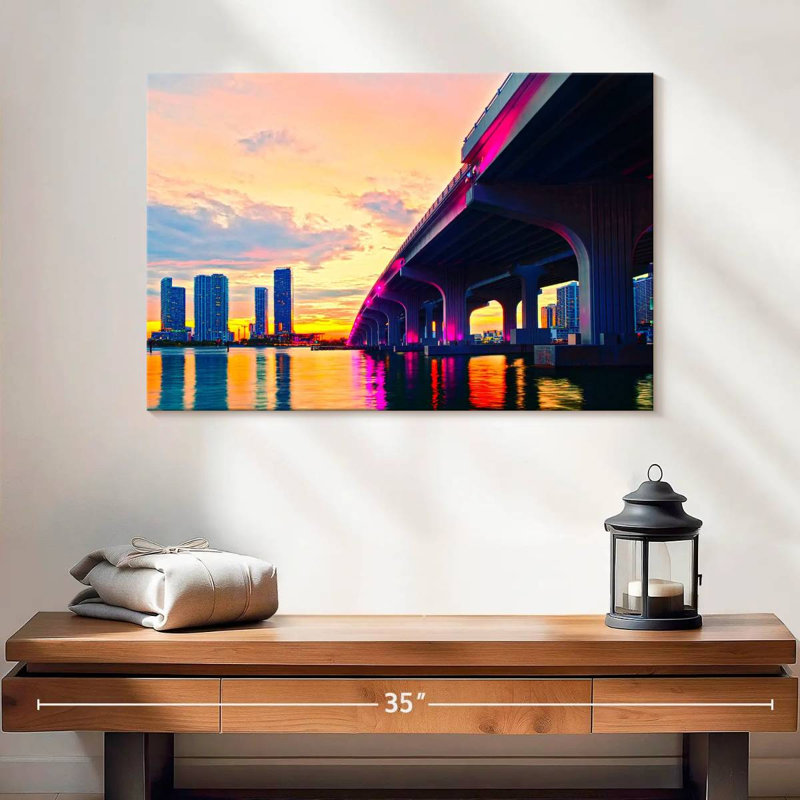 Lilie Miami Bridge, H 16 po x l 24 po