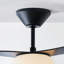  Ventilateur de plafond d'intérieur à DEL Drape Smart 58 avec tige filetée, pales en ABS noir minuit et télécommande portable-565214803-565214802