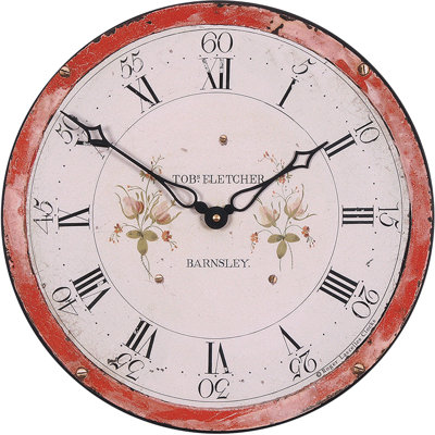 Antique Grandfather Clock Dial Design - 36cm