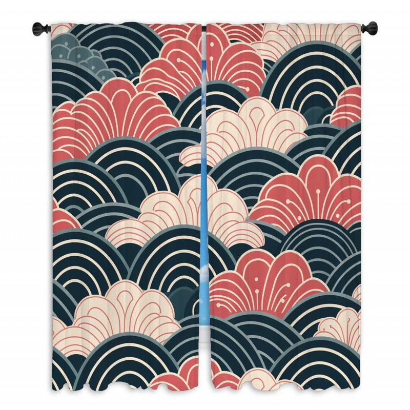 Paire de rideaux obscurcissant en polyester, L 40 po x L 54 po