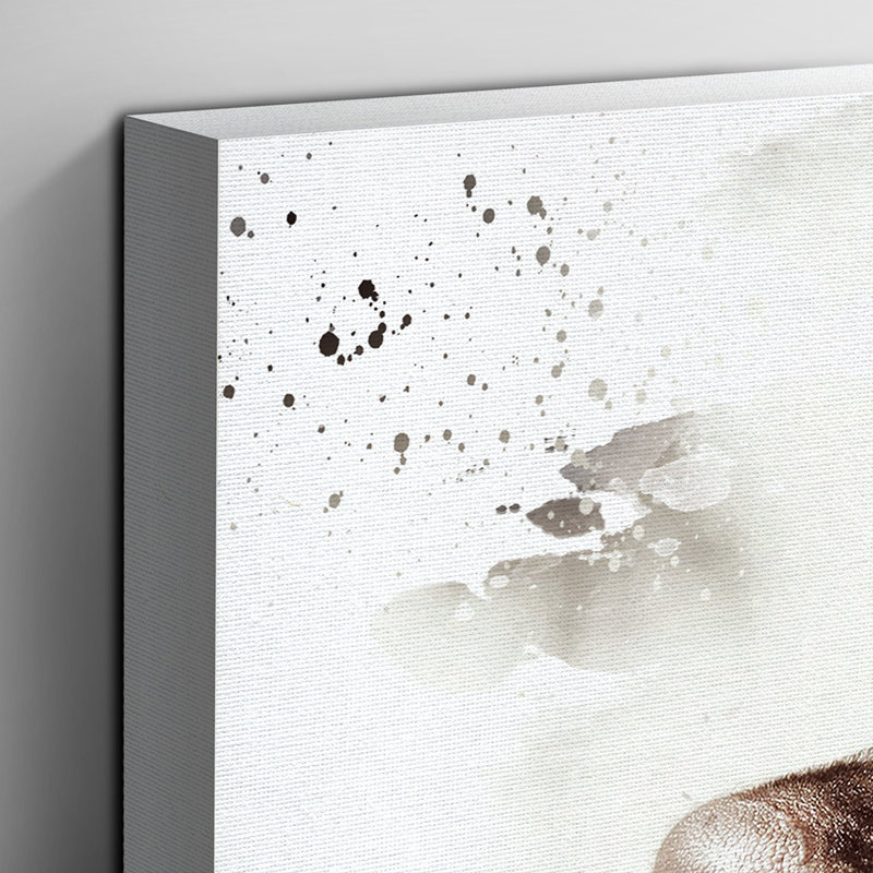 Chocolate Labrador Dog - Wall Art, 70cm H x 100cm W, Wrapped Canvas